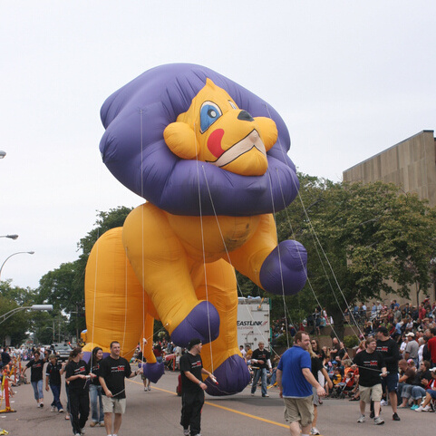 Custom helium lion balloon/giant inflatable flying Leo lion for outdoor parade