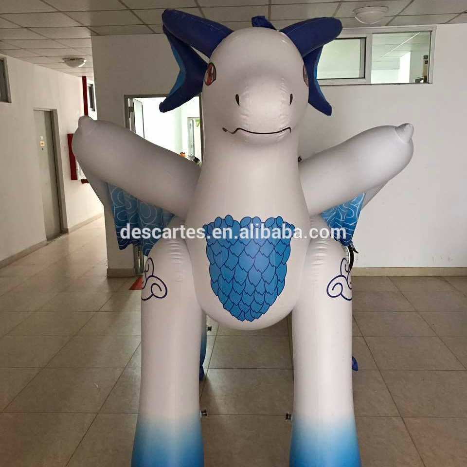 0.2mm PVC inflatable dragon toy for outdoor advertising