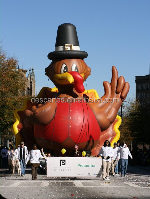 Custom Made Parade 20ft Tall Giant Inflatable Advertising Turkey For Thanksgiving Day