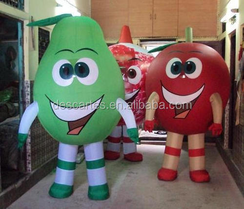 Inflatable Fruit Apple Costume/Adult Inflatable Pear Walking Costume