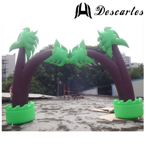 Xmas Decorative Inflatable Christmas Tree Entrance Arch For Decoration