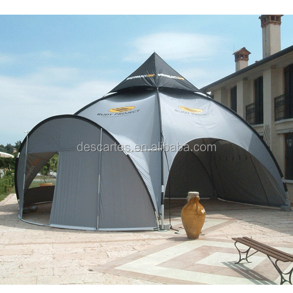 Grey exhibition arch tents/commercial spider shade tents with walls