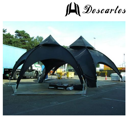 Black oxford cloth spider tents/4.5m dome tents/commercial arch tents for trade show