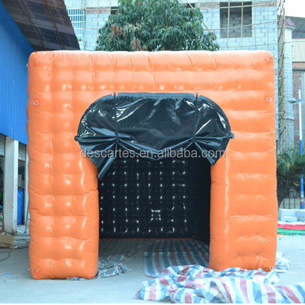 PVC tarpaulin inflatable cube trade show tent/inflatable photo booth for sale