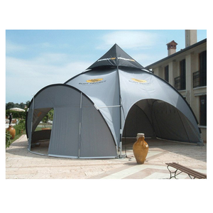 Grey exhibition arch tents/commercial spider shade tents with walls