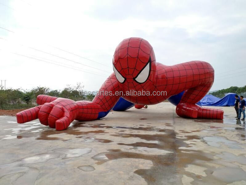 20ft Long waterproof blow up giant inflatable Christmas spiderman models for decoration