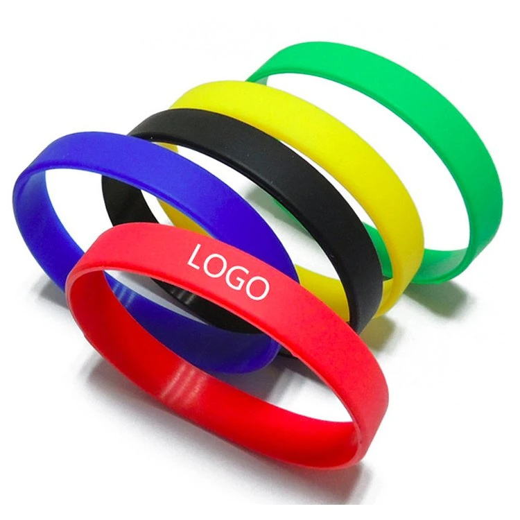 Custom Logo Cheap 100% Rubber Silicone Souvenirs Wristband/Silicone Printed Band Wristbands