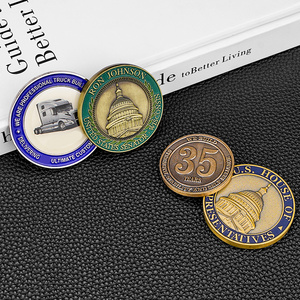 Souvenir Coin Customized Zinc Alloy Brass 3D Blank Metal Challenge Commemorative Coin