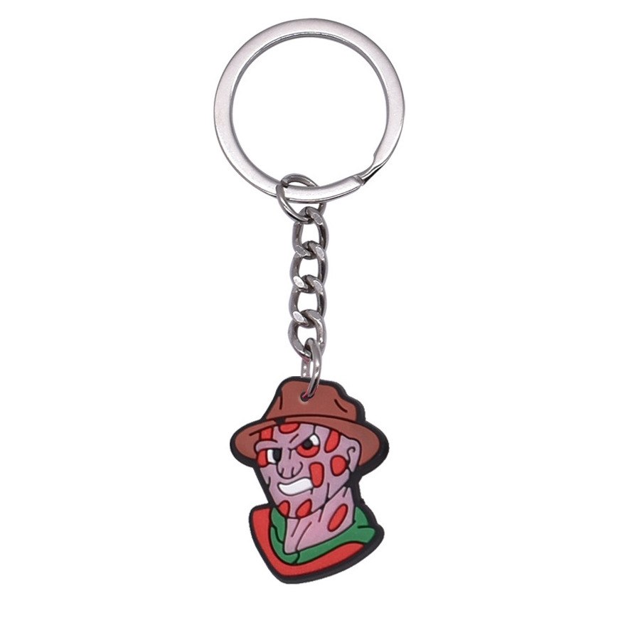 Halloween Cross Border Cartoon Keychain Pvc Soft Key Chain Bag Pendant Keychain