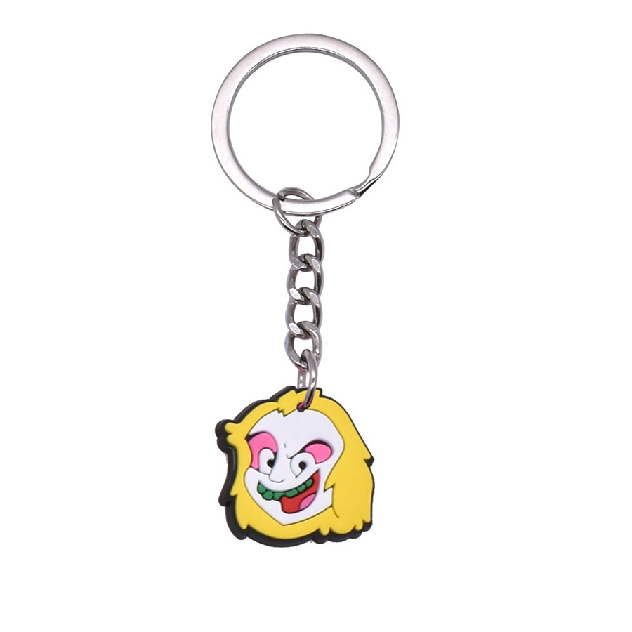 Halloween Cross Border Cartoon Keychain Pvc Soft Key Chain Bag Pendant Keychain