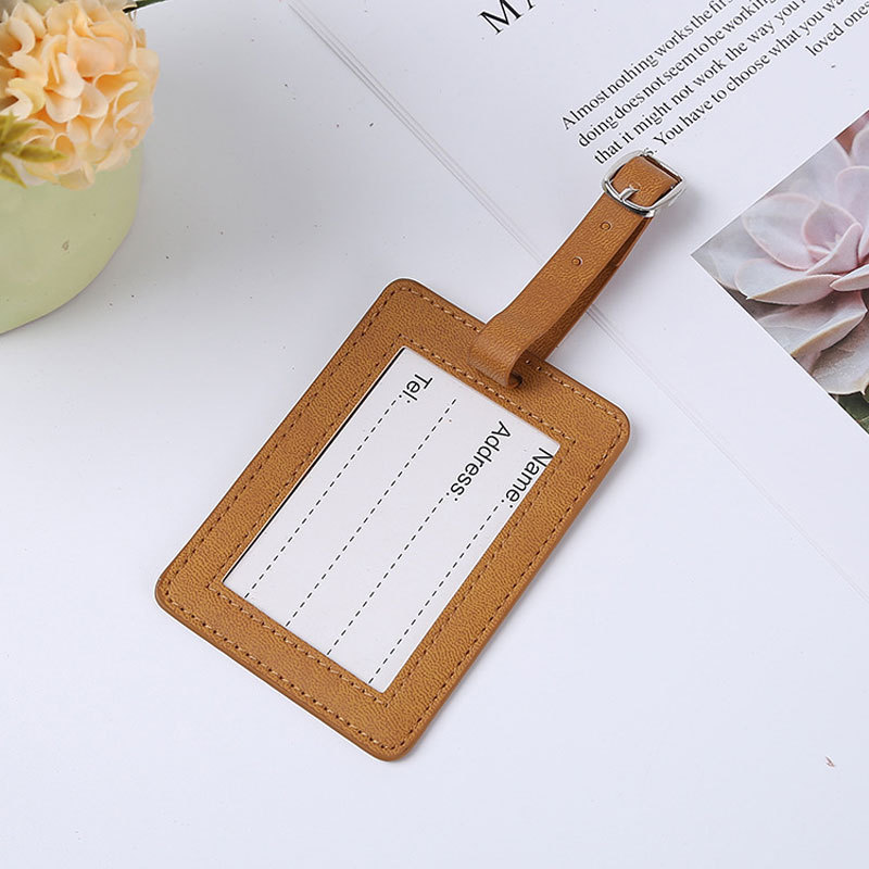 Wholesale blank pu for sublimation printing fashion custom slide out pu/genuine leather metal bulk leather luggage tags