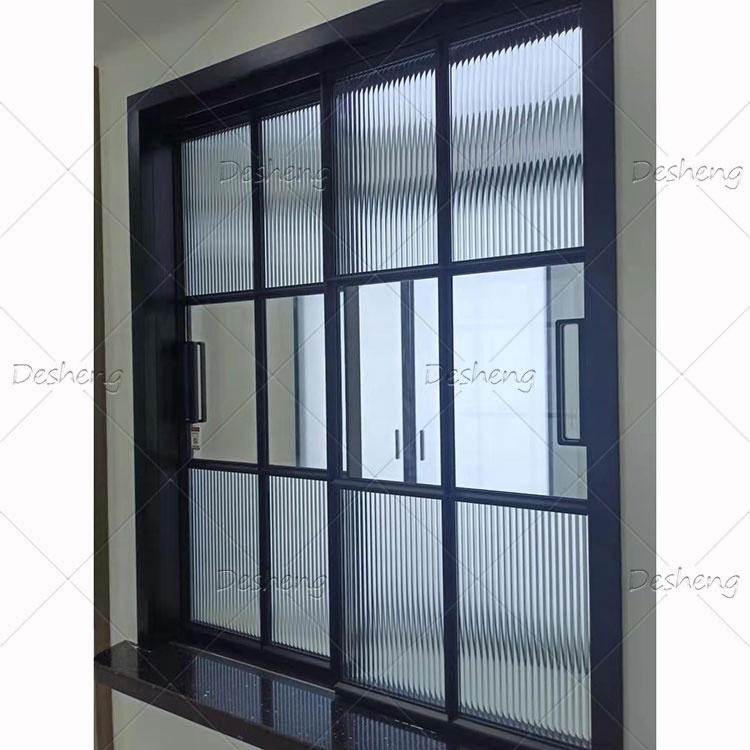 High Quality Interior Exterior Patio Doors Aluminum Glass Steel Swing French Wrought Iron Door