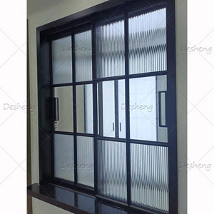 High Quality Interior Exterior Patio Doors Aluminum Glass Steel Swing French Wrought Iron Door