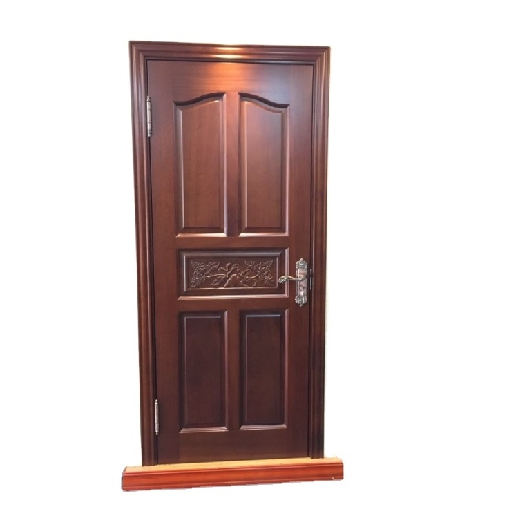 Doors for House Arch Design Soundproof House Interior Wooden Doors Entry Sound Proof Security Wooden Iron Swing Solid Wood