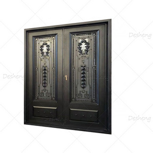 Exterior Garden Garage Entrance Villa Security Doors Elegant French Design Entry Door