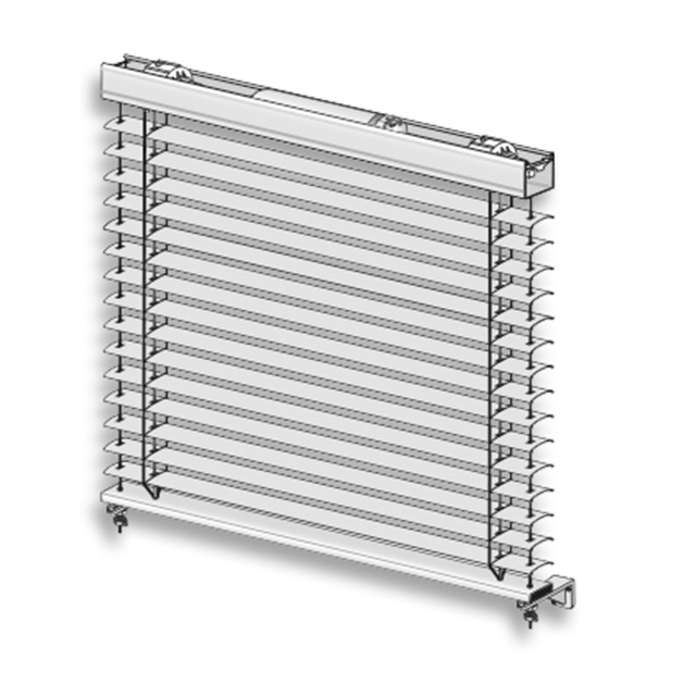 Electric DSL motorized outdoor window blinds