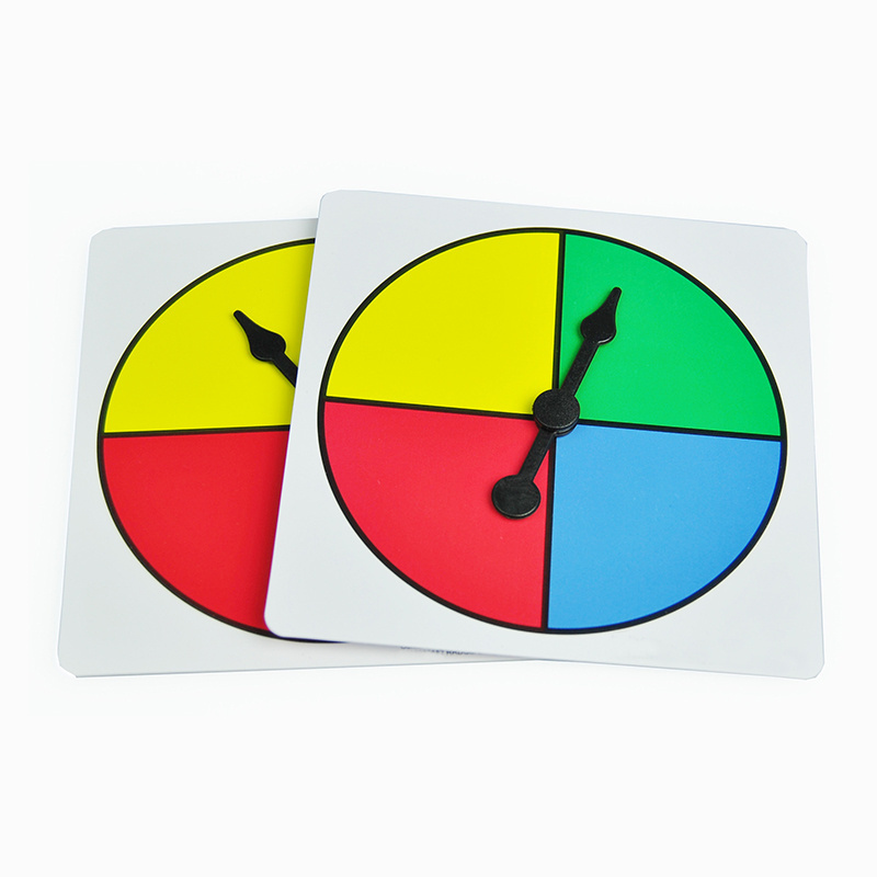 Math Manipulatives Spinner Plastic Square Spinners with Plastic Rotating Arrows, Game Spinner Wheel Set of 10