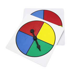 Math Manipulatives Spinner Plastic Square Spinners with Plastic Rotating Arrows, Game Spinner Wheel Set of 10