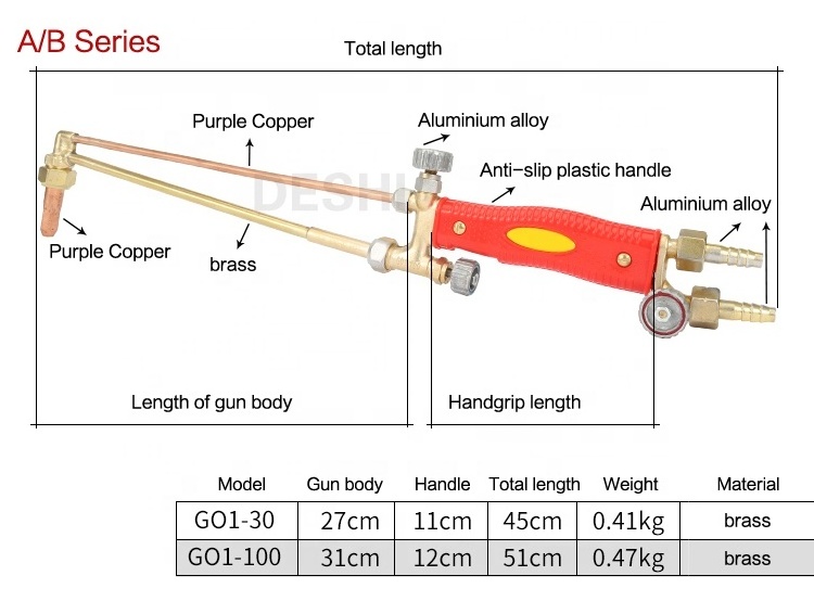 G01-100B OXYGEN Acetylene cutting torch / gas cutting torch