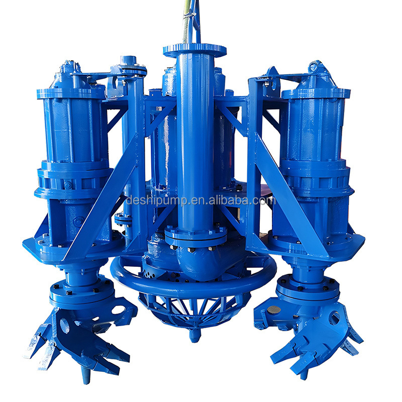 Submersible Slurry Pump with mixer small sand dredger cutter head with agitators excavator hydraulic mud pump