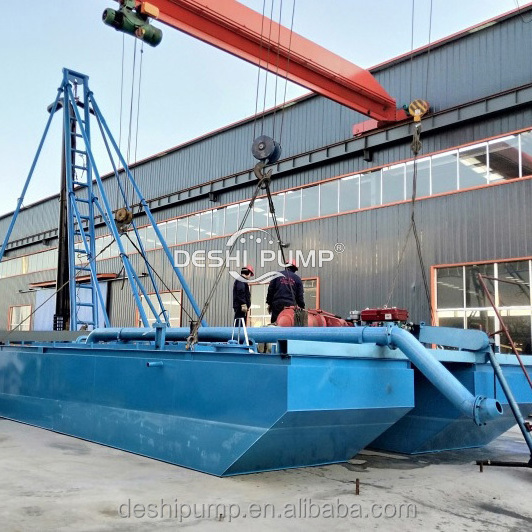 small sand dredger sand barge suction jet dredging machine submersible slurry pump dredger machine sand dredging