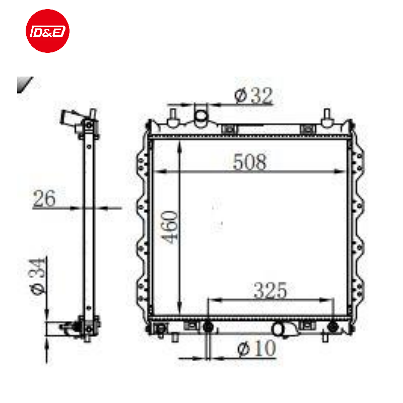 DPI 2298 Aluminum Core High Flow Radiator AT for Chrysler PT Cruiser AT 01-10