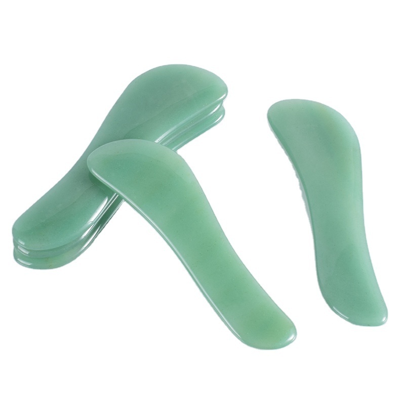 Wholesale Best Green Aventurine Real Jade Gua Sha Face Roller Massage Gau Sha Stone Face Roller Massager