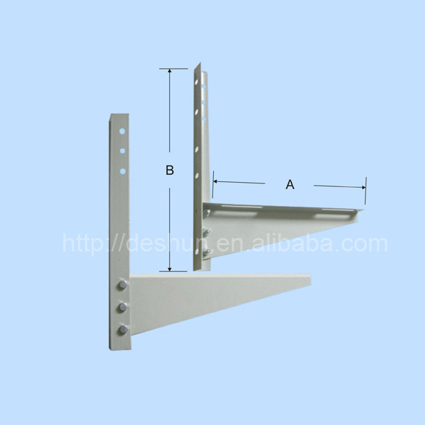 Customized ac compressor wall bracket galvanized welded Ac bracket ac outdoor stand air conditioner bracket