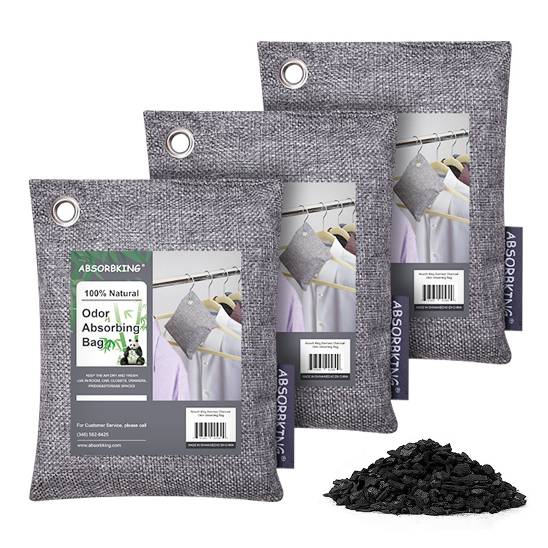 Factory wholesale Green bamboo charcoal bag activated charcoal air purifying bag use for shoes