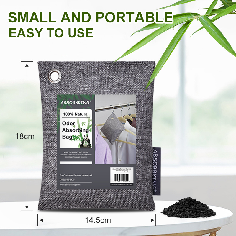 Factory wholesale Green bamboo charcoal bag activated charcoal air purifying bag use for shoes