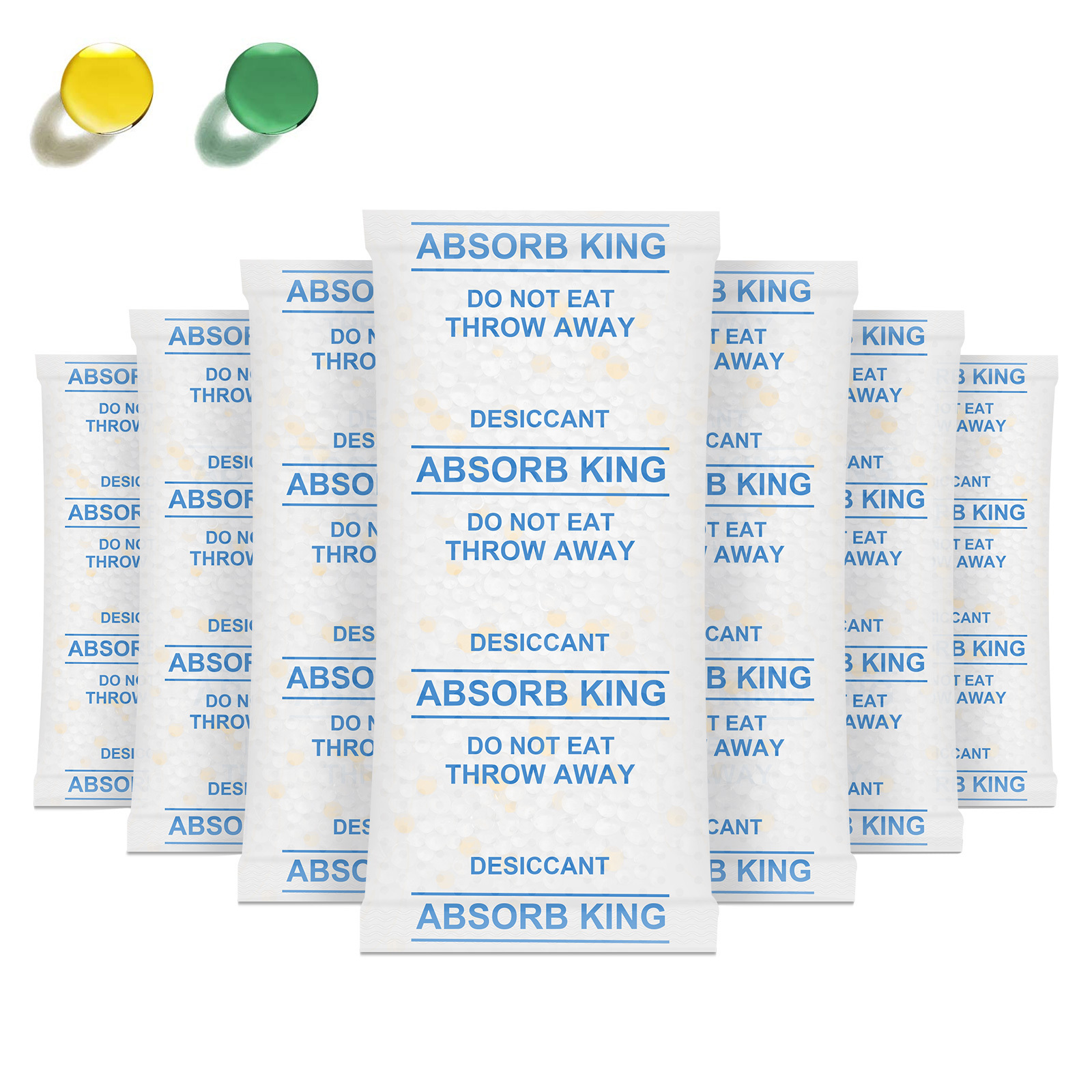 Absorb King Food Grade Silica Gel Desiccant Packets Moisture Absorber 0.5g 1g 2g 5g 12g 30g