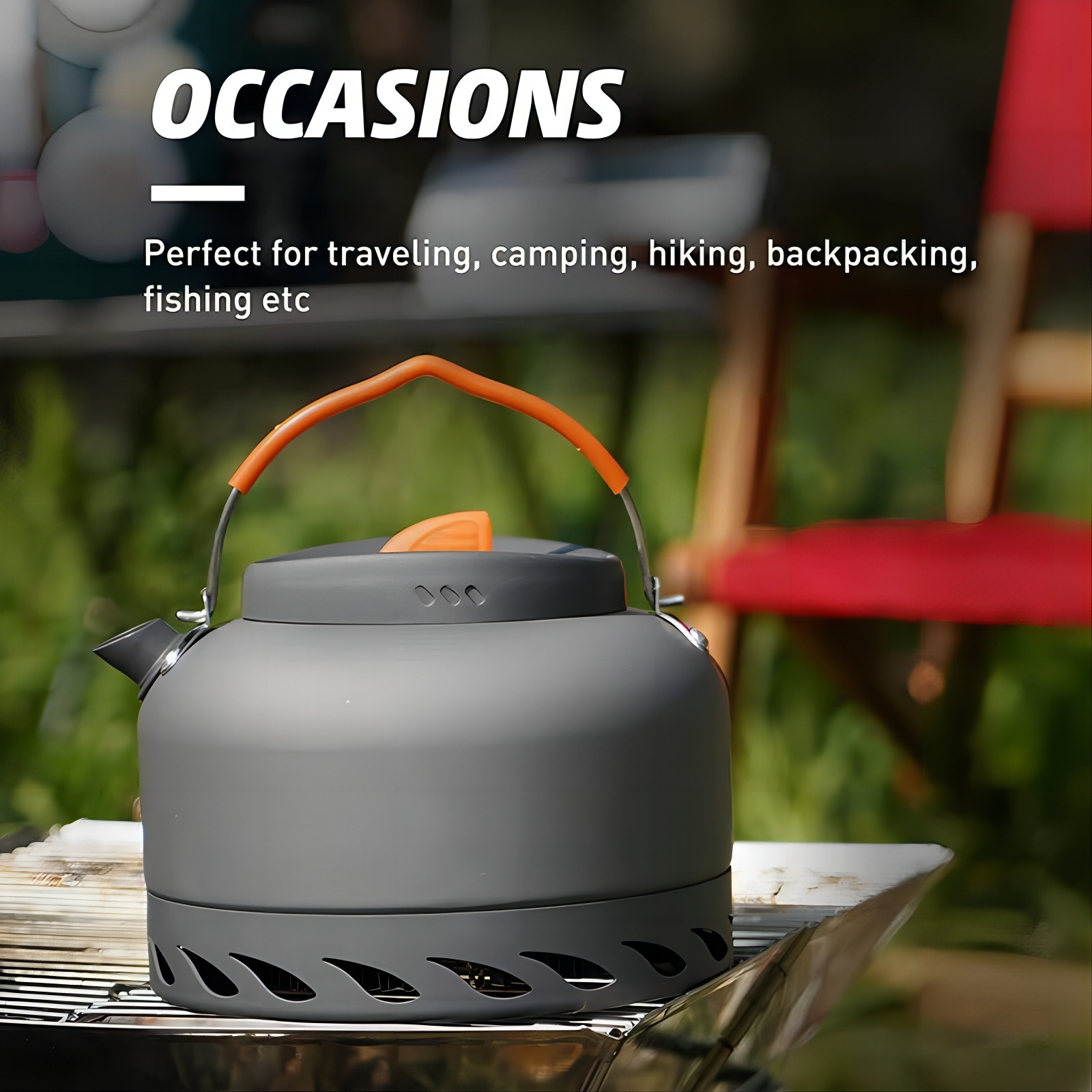 CE Factory Direct Sale Picnic Hiking Travel Aluminum Mini Outdoor Portable Camping Tea Kettle Water Kettle for camping