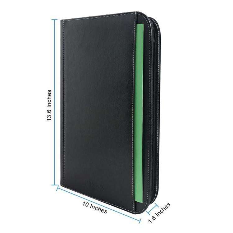 Best quality professional pu art portfolio multifunction office stationery a4 paper document file holder