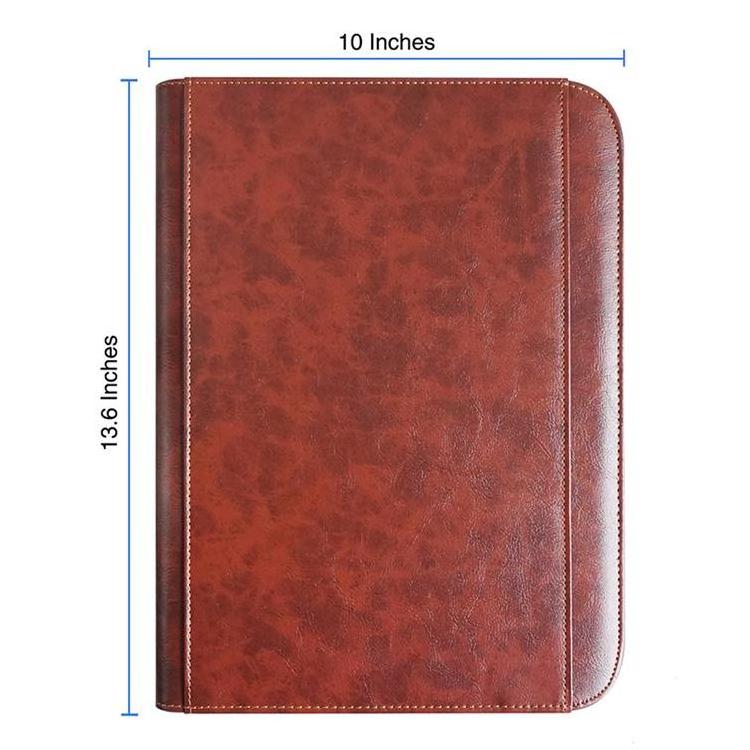 Best quality professional pu art portfolio multifunction office stationery a4 paper document file holder