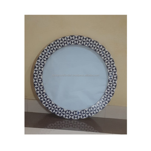 Indian Manufacturer Round Shape Resin Mirror Frame with Modern Design for Bathroom Accessories Available at Best Price