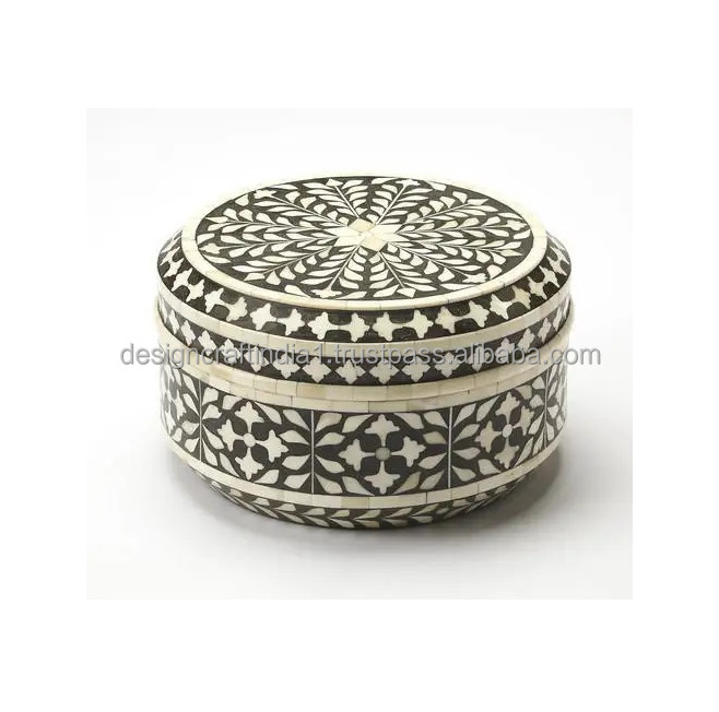 Best Quality Bone Inlay Jewellery Box with Custom Color Modern Jewellery Box by Design Craft India for Sale