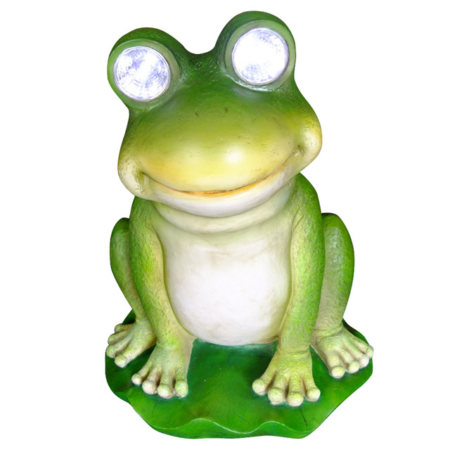 Wholesale high quality custom figure character statues religious hot sell polyresin frog statue