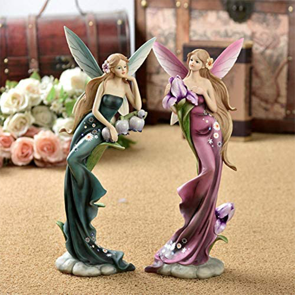 Wholesale Handmade Custom Garden Figurine Garden Angel Decoration Ornaments Courtyard Gardening Resin Angel Figurine