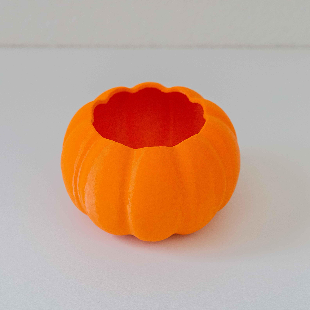 Custom Ceramic Carved Creative flower vase modern home decoration vase indoor orange pumpkin shape vase