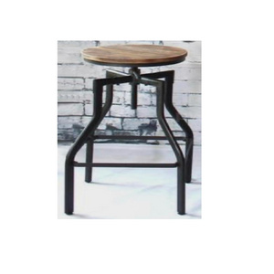 Restaurant used Metal antique Bar Stool With Wooden Top Latest design and Customized Size Bar Stool