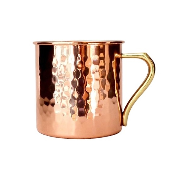 High Exclusive Quality Drinkware Copper Mini Mug With Handle Made In india High Grade Pure Copper Coffee Cup With Hammered Style