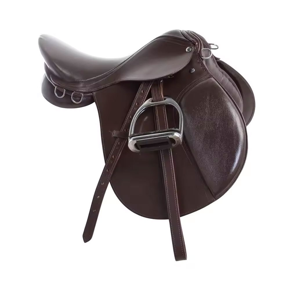 Best Quality Outdoor Sports English Style Leather Made Horse Riding Saddles Made Pakistan