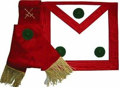 Wholesale Masonic Regalia Apron ,Masonic Lodge Officer Aprons Set, case, sash and masonic crown cap