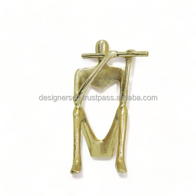 Aluminium Human Figurine Gold Sculpture and Decorative Table Object New Design High Quality Decorations