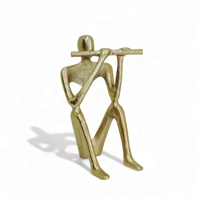 Aluminium Human Figurine Gold Sculpture and Decorative Table Object New Design High Quality Decorations