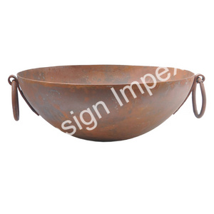 Highest Selling Metal Cooking Kadai High Quality Outdoor Fire Pit Bohemian Style Rustic Iron Fire Pit Stand At Competitive Price