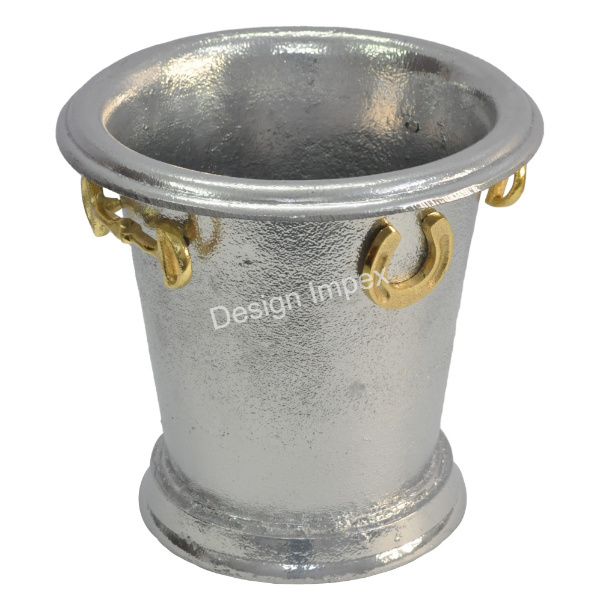 OEM ODM Customized Wine Cooler Beer Bottles Freezer Good Quality Metal Large Storage Aluminum Ice Bucket For Wedding Uses