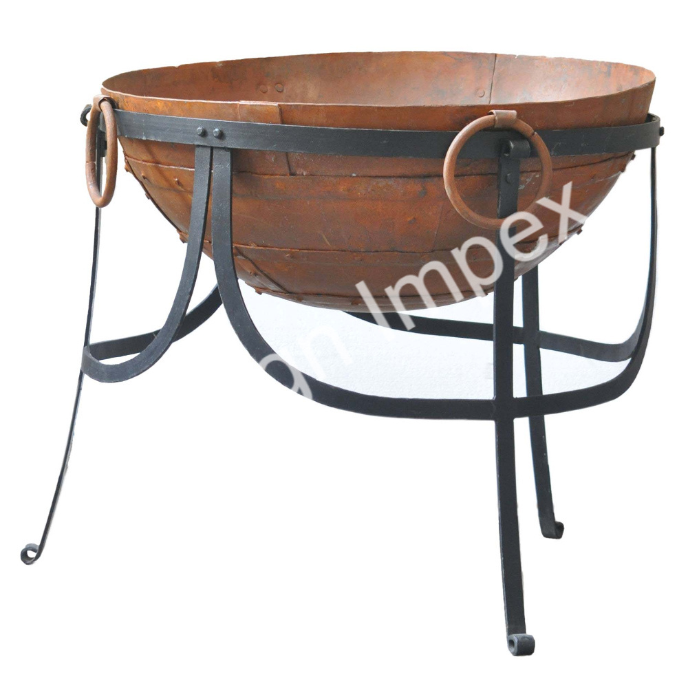 Top Dealing BBQ Grill Fire Pit Stand Factory Direct Supply Made In India Metal Outdoor Fire Pit And kadai Stand At Low Price