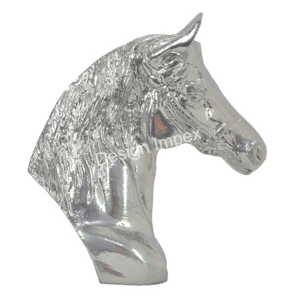 Decorative Tabletop Horse Sculpture Eco Friendly Uses Showcase Statue Aluminum Solid Sculpture Made In india Handcrafted