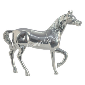 Showcase Deco Solid Aluminum Horse Good Business gift Accessories Metal Solid Horse Custom Shapes Unique Horses For Tabletop